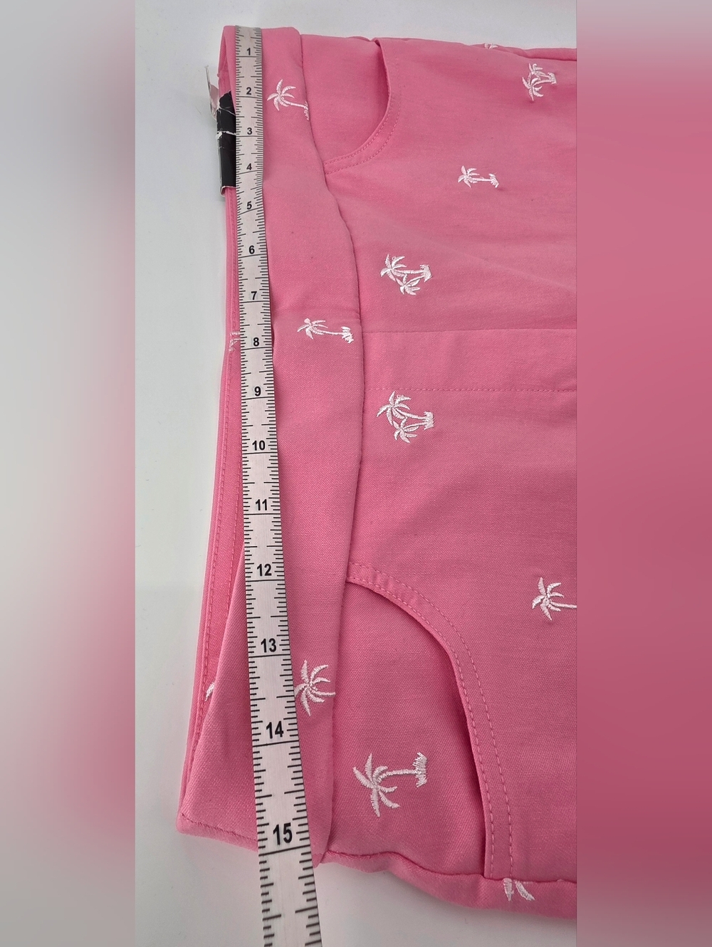 Alfred Dunner Allure Miami Beach Pink Palm Tree Clam Digger Capri Pants Size 6P - Picture 15 of 17